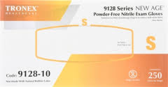 Exam Gloves, 9128 Series New Age, Nitrile Powder Free, Small, 250/Box 10 Boxes/Case