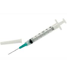Syringe, 3cc, 21ga x 1", Luer-Lok, 100/Box