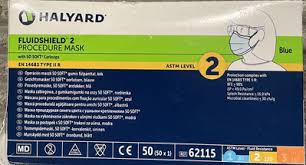 Face Mask, Procedure, Earloops Splash Resistan 500/Case