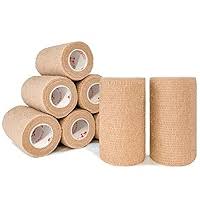 Cohesive Bandages, 3" x 5yds Tan, Non-Sterile, 24 Rolls/Box