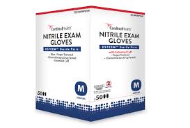 Exam Gloves Nitrile Esteem Powder Free Chemotherapy Tested, Medium Pair Sterile 50/Box