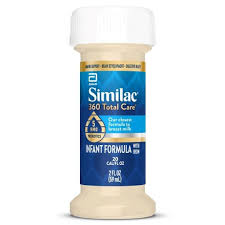 Similac 360 Total Care Milk-Based Infant Formula w/Iron, Ready to Feed, 2fl oz. Bottles, 48/Case