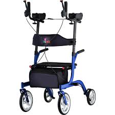 Phoenix Stand Up Rollator, 18" Seat Width, Blue, NEW, 1/Ea