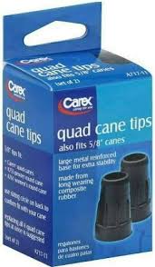 Quad Cane Tips 5/8", 2/Pack