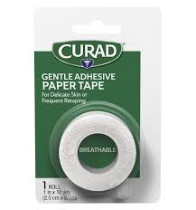 TAPE,SENSITIVE SKIN, PAPER, 1 "X 10YD, 4/Box