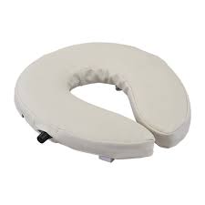 Toilet Seat Riser, Easy Air Adjustable/Pressure Relief, 15.75" x 14", 1/Ea