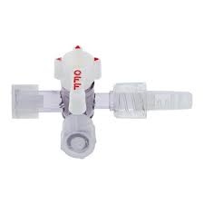 Stopcock 4-Way w/Swivel Male Luer Lock, Sterile, 50/Box