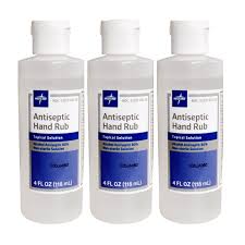 Antiseptic Hand Rub, Alcohol Antiseptic 80%, 4fl oz. Bottles, 22/Box