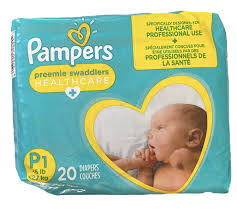 Pampers Preemie Swaddlers, P1 <6lbs., 20/Pack