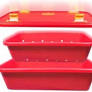 SST Instrument Retrieval Tray, 14.3" x 25" x 6", Red, 1 System/Box