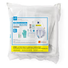 Silicone Foley Catheter Tray Pre-Connected to Urine Meter, 16 Fr-10mL, 1/Kit