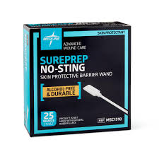 SurePrep No-Sting Skin Protective Barrier Wand, 25/Box