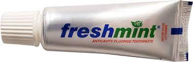 Toothpaste, FreshMint Anti Cavity Fluoride, 0.6oz Tubes, 144 Tubes/Box