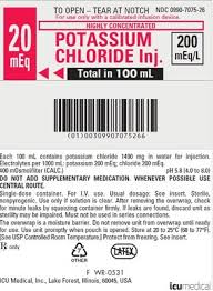 Potassium Chloride Injection, 20mEq/L, 100mL Bag, Sterile, 24/Box