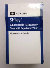 Shiley Adult Flexible Tracheostomy Tube w/TaperGuard Cuff, Disposable Inner Cannula 9.0mm I.D. 12.7mm O.D., 27.6mm, 1/Box