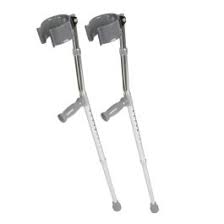 Forearm Crutches, Adjustable Adult Pair