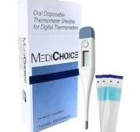 Oral Sheath Thermometer Digital 100 per Box