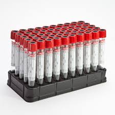Vacuette Tube Blood Collection Serum Clot Activator 16mm x 100mm 9 mL Red, 1200/Case