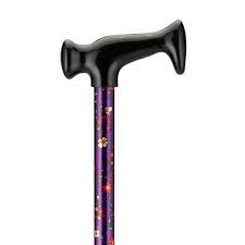 Designer Cane w/T-Grip Handle Purple, Each