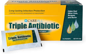 CareAll First Aid Triple Antibiotic Ointment, 0.9gm Packets, 144/Box