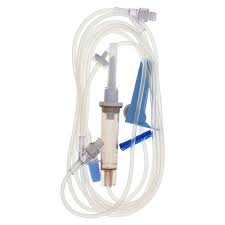 Continu-Flo Solution Set, 2 Luer Valves, Male Luer Lock Adapter, 112", Sterile, 48/Box