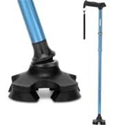 Adjustable Folding Walking Cane Ergonomic Handle Self Standing Pivot, Each