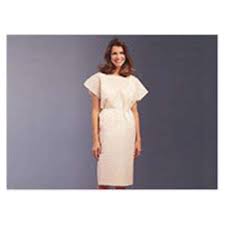 Exam Gown Deluxe -White, 30" x 42", 50/Case