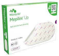 Mepilex Up Soft Silicone Foam Dressing, 4" x 8", 10/Box