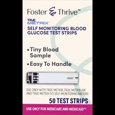 True Metrix Blood Glucose Test Strips, 50/Box