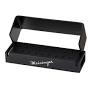 Bur Block Anodized Aluminum, Black 2 Rows, 18 RA w/Lid Height, Each
