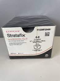 4-0 Stratafix Spiral Monocryl Plus Suture, 12" + 12", PS-2, 12/Box