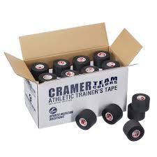 Cramer 750 Athletic Trainer's Tape, 1 1/2" x 10yds, Black, 32 Rolls/Box