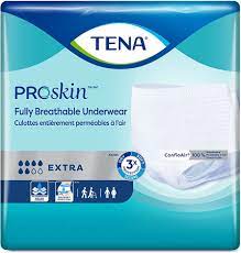 Incontinence, TENA Fully Breathable Underwear, Disposable, Extra Absorbency, Medium, 16/Pack