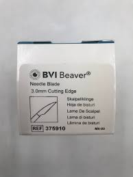 BVI Beaver Needle Blade, 3.0mm Cutting Edge, Sterile, 3/Box