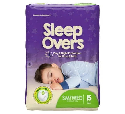 SleepOvers Pull Ups, Small/Medium, 15/Pack