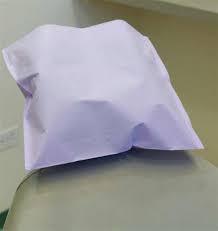 Headrest Covers, Crepe Paper/Poly Lined, 10" x 10", Lavender, 500/Box