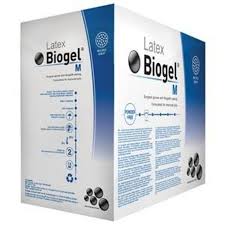 Biogel M Surgical Gloves Latex Size 7.5, Sterile, Pair, 50/Box