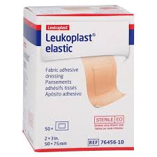 Leukoplast Elastic Adhesive Dressing 2" x 3" Sterile, 50/Box