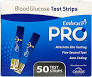 Blood Glucose Test Strips, Embrace PRO 50/Box