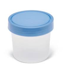 Specimen Container, Graduated with Lid, 4oz., Sterile, 12/Box