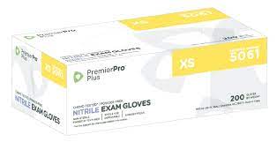 Exam Gloves, Nitrile Powder Free, X-Small, 200/Box 10 Boxes/Case