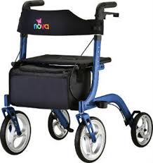 Express Rollator, 18" Seat, Blue, NEW, 1/Ea