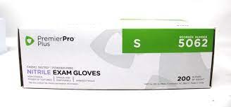 Exam Gloves, PremierPro Plus, Nitrile Small, 200/Box 10 Boxes/Case