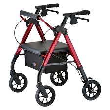 Star Heavy Duty Rollator, 18.5" Seat, Red, Used, 1/Ea
