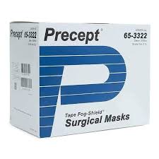 Tape Fog-Shield Surgical Masks, 50/Box