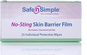 No-Sting Skin Barrier Film, 2 x 2, 24/pk, 10/Case