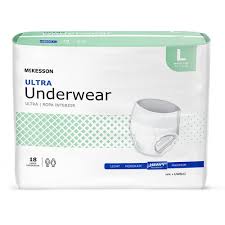 Ultra Underwear, Heavy Absorbency, Large, 18 Pack, 4 Packs/Case