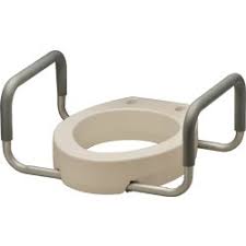 Toilet Seat Riser With Arms 3.5", Elongated, 1/Box