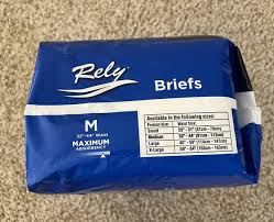 Rely Briefs Adult Medium 32-44” Pull up Underwear, 20/Pack