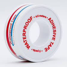 Water Proof Tape, 1/2" x 10yds., 6 Rolls/Pack